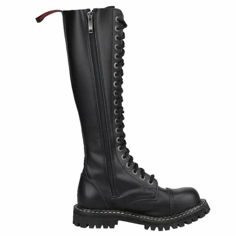 Angry Itch Bottes En Cuir - 20-Eye Ranger Black 6 Angry Itch Bottes En Cuir - 20-Eye Ranger Black – Image 4