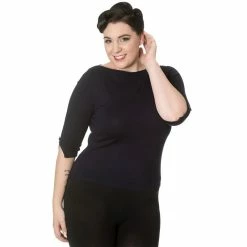 Banned Vintage Women's Sweater - Addicted Sweater Dark Bleu 12 Banned Vintage Women's Sweater - Addicted Sweater Dark Bleu -Hoodies & Sweatshirts Soldes banned vintage womens sweater addicted sweater dark bleu5