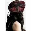 Béret Killstar - Dark Fate Blood Tartan