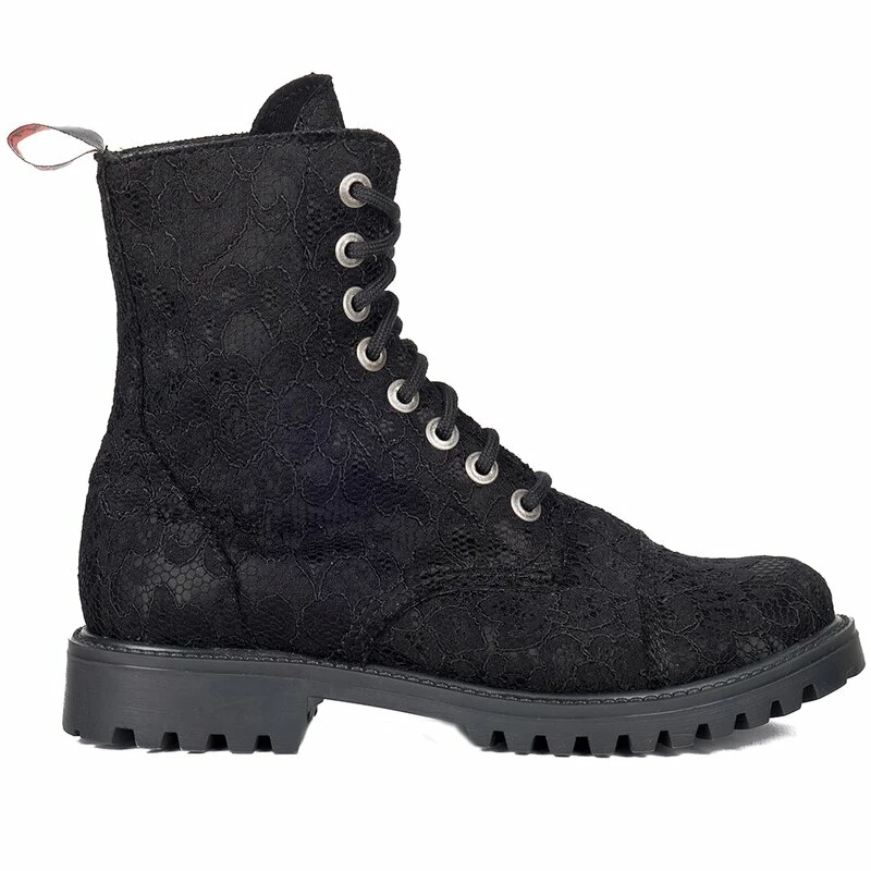 Bottes De Saignement Avec Dentelle - Dentelle 8 Yeux Noir 3 Bottes De Saignement Avec Dentelle - Dentelle 8 Yeux Noir