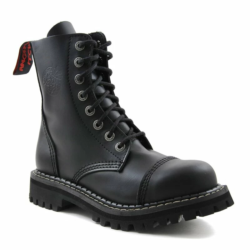 Bottes En Cuir Angry Itch - 8-Ranger Noir 3 Bottes En Cuir Angry Itch - 8-Ranger Noir