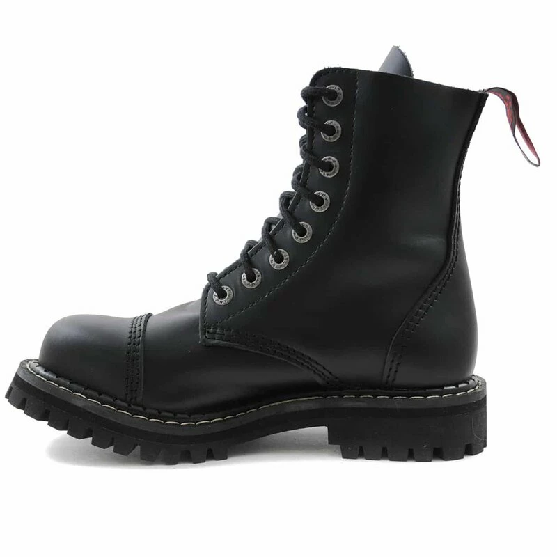 Bottes En Cuir Angry Itch - 8-Ranger Noir 6 Bottes En Cuir Angry Itch - 8-Ranger Noir – Image 4