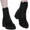 Bottes En Velours Killstar - Bottes De Combat Atlantis -Hoodies & Sweatshirts Soldes bottes en velours killstar bottes de combat atlantis