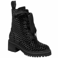 Bottes En Velours Killstar - Bottes De Combat Atlantis -Hoodies & Sweatshirts Soldes bottes en velours killstar bottes de combat atlantis5