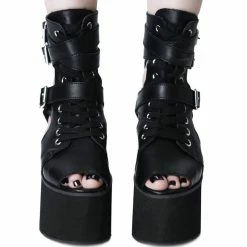 Bottes à Plateforme Découpées Killstar - Charmed -Hoodies & Sweatshirts Soldes bottes r plateforme decoupees killstar charmed3