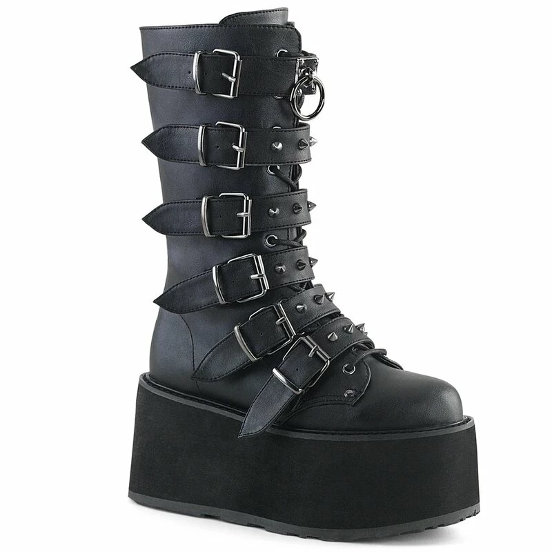 Bottes à Plateforme Demonia - Damned-225 Black 3 Bottes à Plateforme Demonia - Damned-225 Black