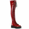 Bottes à Plateforme Demonia - Emily-375 Rouge 2 Bottes à Plateforme Demonia - Emily-375 Rouge -Hoodies & Sweatshirts Soldes bottes r plateforme demonia emily 375 rouge