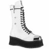 Bottes à Plateforme Demonia - Gravedigger-14 Blanc -Hoodies & Sweatshirts Soldes bottes r plateforme demonia gravedigger 14 blanc