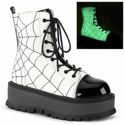 Bottes à Plateforme Demonia - Slacker-88 Glow-In-The-Dark