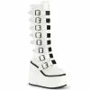 Bottes à Plateforme Demonia - Swing-815 Blanc -Hoodies & Sweatshirts Soldes bottes r plateforme demonia swing 815 blanc