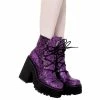 Bottes à Plateforme Killstar - Broom Rider Platform Glitter Violet -Hoodies & Sweatshirts Soldes bottes r plateforme killstar broom rider platform glitter violet