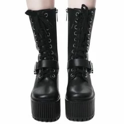 Bottes à Plateforme Killstar - Slay Her -Hoodies & Sweatshirts Soldes bottes r plateforme killstar slay her3