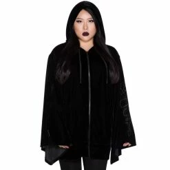 Cape à Capuche Killstar - Eclipse The Sun -Hoodies & Sweatshirts Soldes cape r capuche killstar eclipse the sun4