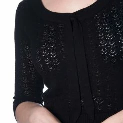 Dancing Days Vintage Sweater - 50s Pointelle Noir -Hoodies & Sweatshirts Soldes dancing days vintage sweater 50s pointelle noir4