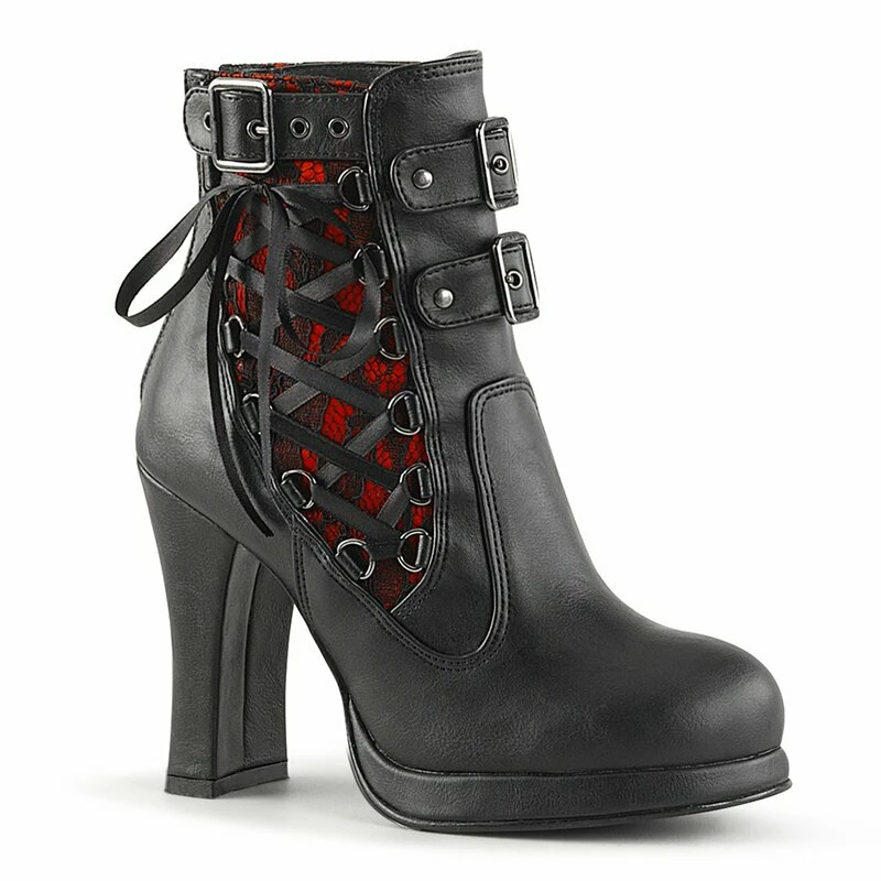 Demonia Biker Boots - Crypto-51 Rouge 3 Demonia Biker Boots - Crypto-51 Rouge