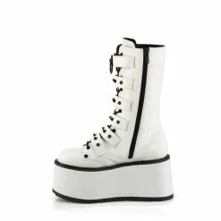 Demonia Bottes à Plateforme - Damned-225 White -Hoodies & Sweatshirts Soldes demonia bottes r plateforme damned 225 white3