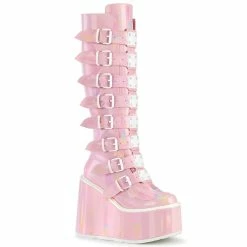 Demonia Bottes à Plateforme - Swing-815 Baby Pink Holo