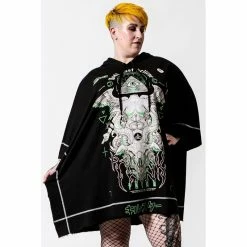 Killstar Batwing Poncho - Illuminated -Hoodies & Sweatshirts Soldes killstar batwing poncho illuminated 24