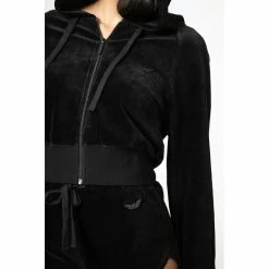 KILLSTAR Crop Hoodie - Eternal Rest 10 KILLSTAR Crop Hoodie - Eternal Rest -Hoodies & Sweatshirts Soldes killstar crop hoodie eternal rest 23