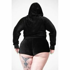 KILLSTAR Crop Hoodie - Eternal Rest 13 KILLSTAR Crop Hoodie - Eternal Rest -Hoodies & Sweatshirts Soldes killstar crop hoodie eternal rest 26