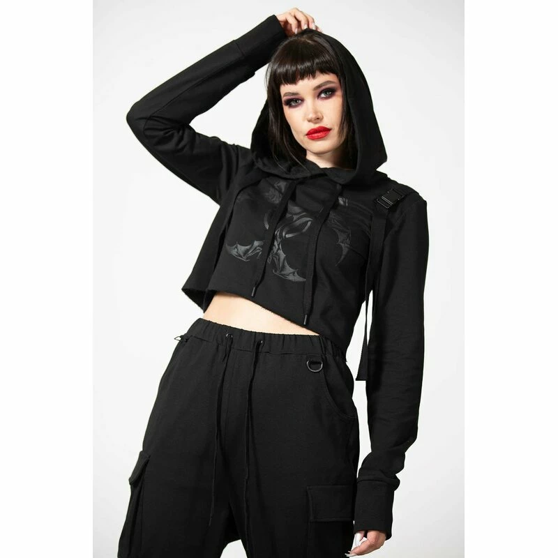 KILLSTAR Crop Hoodie - Ultraviolet 3 KILLSTAR Crop Hoodie - Ultraviolet