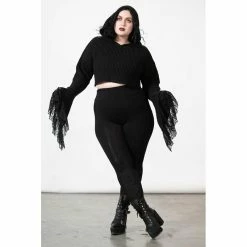 KILLSTAR Crop Hoodie - Witch Cult -Hoodies & Sweatshirts Soldes killstar crop hoodie witch cult 25