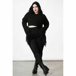KILLSTAR Crop Hoodie - Witch Cult -Hoodies & Sweatshirts Soldes killstar crop hoodie witch cult 26