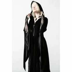 Killstar Duster - Dark Descent Noir 10 Killstar Duster - Dark Descent Noir -Hoodies & Sweatshirts Soldes killstar duster dark descent noir3