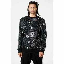 KILLSTAR Lounge Sweat - Corvus -Hoodies & Sweatshirts Soldes killstar lounge sweat corvus5