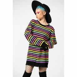 Killstar Pull En Tricot - Rainbow Warrior -Hoodies & Sweatshirts Soldes killstar pull en tricot rainbow warrior6