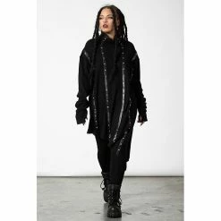 Killstar Pull - Total Stud -Hoodies & Sweatshirts Soldes killstar pull total stud5