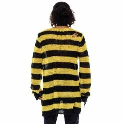 Killstar Pull Tricoté - Busy Bee -Hoodies & Sweatshirts Soldes killstar pull tricote busy bee5