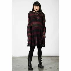 KILLSTAR Pull Tricoté - Cassius -Hoodies & Sweatshirts Soldes killstar pull tricote cassius3