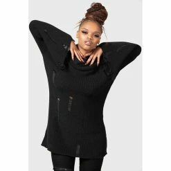 KILLSTAR Pull Tricoté - Codex -Hoodies & Sweatshirts Soldes killstar pull tricote codex3