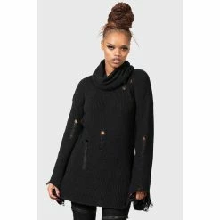 KILLSTAR Pull Tricoté - Codex -Hoodies & Sweatshirts Soldes killstar pull tricote codex4