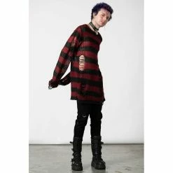 KILLSTAR Pull Tricoté - Dahlia -Hoodies & Sweatshirts Soldes killstar pull tricote dahlia5