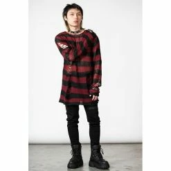 KILLSTAR Pull Tricoté - Dahlia -Hoodies & Sweatshirts Soldes killstar pull tricote dahlia6