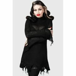 Hoodies & Sweatshirts Soldes -Hoodies & Sweatshirts Soldes killstar pull tricote faylinn2