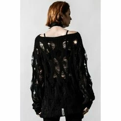 Killstar Pull Tricoté - Holy Knit -Hoodies & Sweatshirts Soldes killstar pull tricote holy knit3