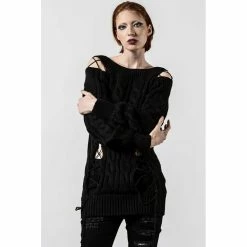 Killstar Pull Tricoté - Juniper 7 Killstar Pull Tricoté - Juniper -Hoodies & Sweatshirts Soldes killstar pull tricote juniper2