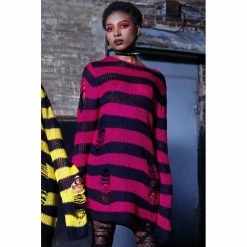 Killstar Pull Tricoté - Mika -Hoodies & Sweatshirts Soldes killstar pull tricote mika5