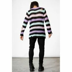 KILLSTAR Pull Tricoté - Pastel Punk -Hoodies & Sweatshirts Soldes killstar pull tricote pastel punk6