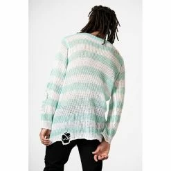 KILLSTAR Pull Tricoté - Peppermint -Hoodies & Sweatshirts Soldes killstar pull tricote peppermint4