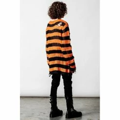 Killstar Pull Tricoté - Pumpkin -Hoodies & Sweatshirts Soldes killstar pull tricote pumpkin3