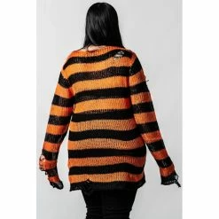 Killstar Pull Tricoté - Pumpkin -Hoodies & Sweatshirts Soldes killstar pull tricote pumpkin6