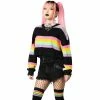 Killstar Pull Tricoté - Regenboden -Hoodies & Sweatshirts Soldes killstar pull tricote regenboden