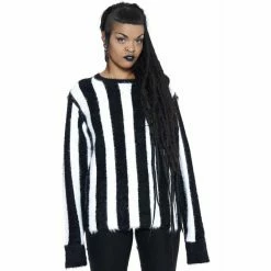 Killstar Pull Tricoté - Stripe Me Down
