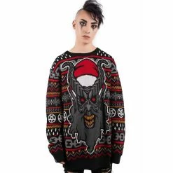 Killstar Pull Tricoté Unisexe - Hail Santa