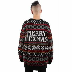 Killstar Pull Tricoté Unisexe - Hail Santa -Hoodies & Sweatshirts Soldes killstar pull tricote unisexe hail santa3