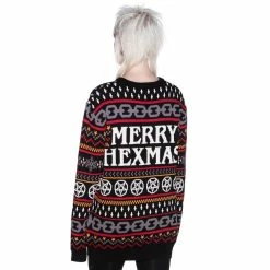 Killstar Pull Tricoté Unisexe - Hail Santa -Hoodies & Sweatshirts Soldes killstar pull tricote unisexe hail santa5
